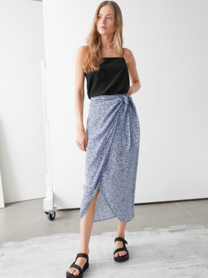 Scarf Tie Maxi Wrap Skirt