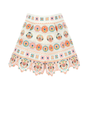 Zimmermann Brighton Embroidered Shorts