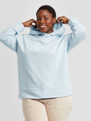 Women's Plus Size Essential Hoodie - Ava & Viv™ Blue