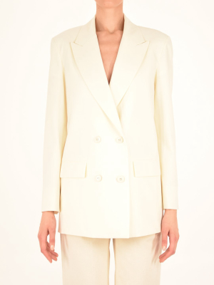 Valentino Techno Toile Double Breasted Blazer