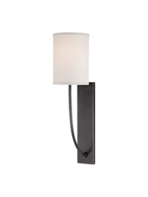 Hudson Valley Lighting Colton Sconce - Old Bronze & Off White