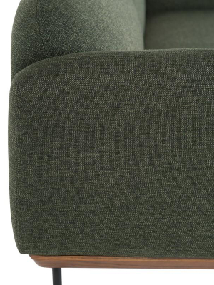 Nuevo Benson Triple Seat Sofa - Hunter Green Tweed