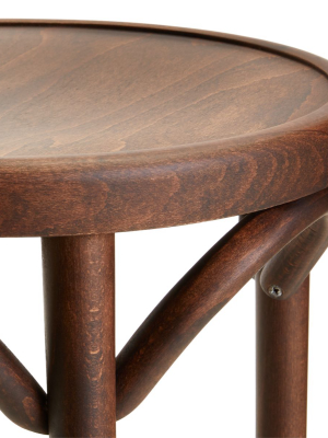 Vienna Walnut Backless Counter Stool