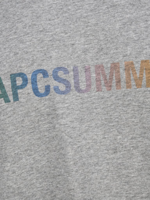 A.p.c. Summer Logo Print T-shirt