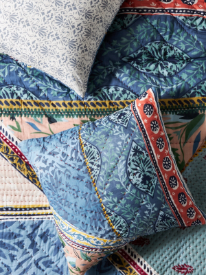 Kantha-stitched Katya Euro Sham