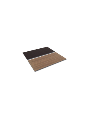 Alera Reversible Laminate Table Top, Rectangular, 59 1/2w X 29 1/2d, Espresso/walnut Tt6030ew