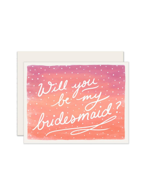 Bridesmaid Ombre Card