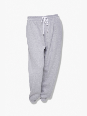 Plus Size Fleece Drawstring Joggers