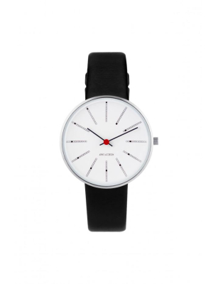 Arne Jacobsen Banker’s 34mm Wrist Watch