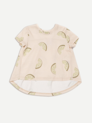 Omamimini T-shirt With Ruffle Back