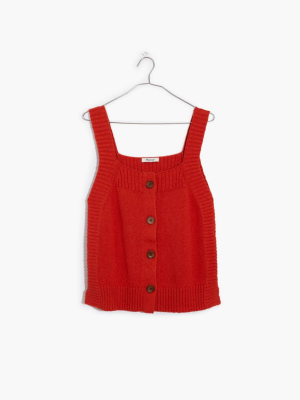 Rowe Button-front Sweater Tank