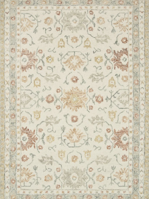 Norabel Rug In Ivory / Rust By Loloi