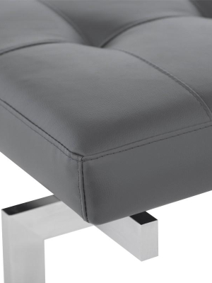 Nuevo Louve Occasional Bench - Grey