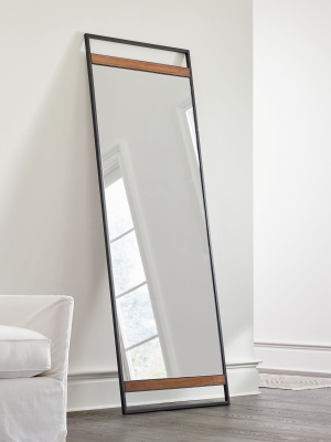 Knox Black Framed Floor Mirror