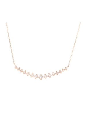 Valley Rose Meissa Necklace In White Sapphires