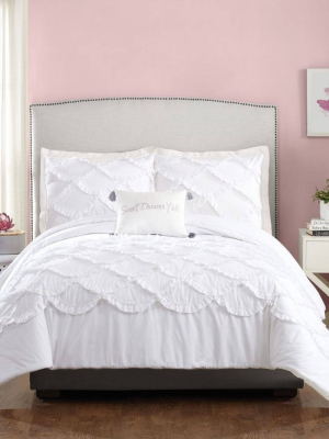 Ruffled Scallop Comforter Set - Jessica Simpson