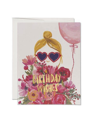 Heart Shaped Glasses Card