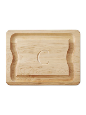 Monogram Carving Board, Maple