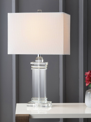 26.5" Crystal Ophelia Table Lamp (includes Led Light Bulb) Clear - Jonathan Y