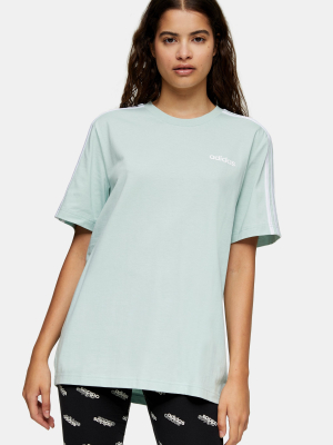 Mint Three Stripe T-shirt By Adidas