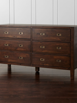 Morris Chocolate Brown 6-drawer Dresser