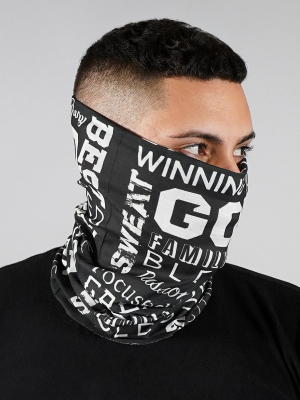 Inspirational Black Neck Gaiter