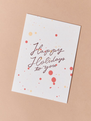 Moglea Happy Holidays To You Card