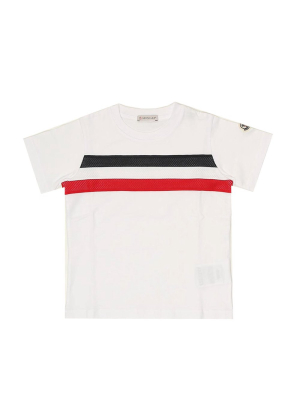 Moncler Enfant Stripe Detail T-shirt