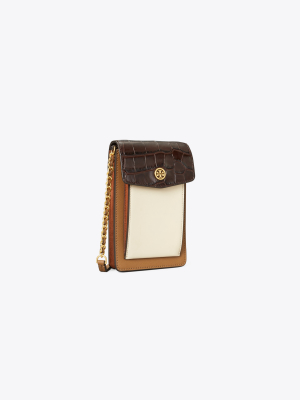 Robinson Embossed Color-block Phone Crossbody