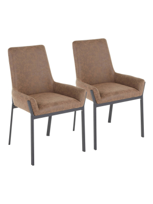 Set Of 2 Odessa Contemporary Dining Chairs - Lumisource