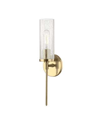 Olivia 1 Light Wall Sconce - Aged Brass