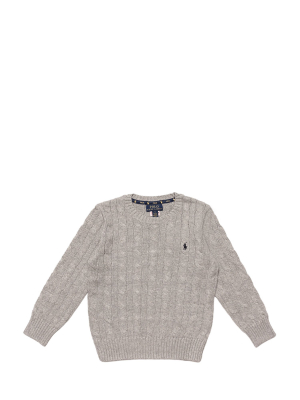 Ralph Lauren Kids Logo Cable-knit Sweater