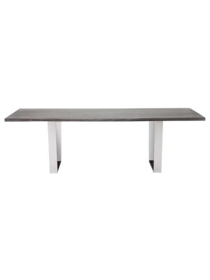 Versailles Oxidized Grey Wood Dining Table