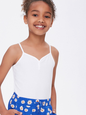 Girls Ribbed Henley Cami (kids)