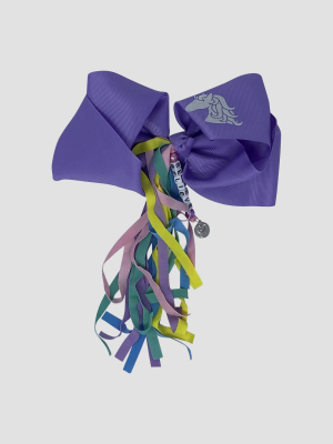 Girls' Jojo Siwa Unicorn Fringe Bow Hair Clip - Purple