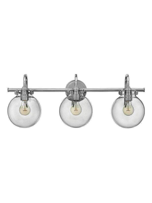 Bath Congress Bath Three Light Chrome