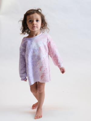 Kids Baby Fond Sweatshirt In Lilac Marble By Rachel Comey
