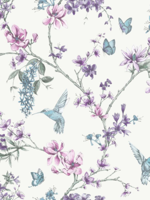 Simplicity Wallpaper In Pearl And Lilac From The Simplicity Collection By Graham & Brown