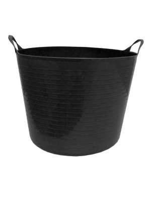 Tuff Stuff Products F12-bk Large 12 Gallon Plastic Flex Tub With Handles, Black