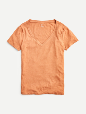 Vintage Cotton V-neck T-shirt