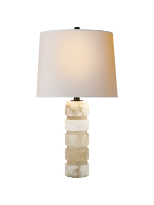 Round Chunky Stacked Table Lamp