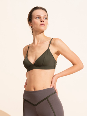 Adele Bralette - Olive