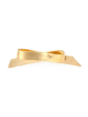 Bow Brooch - Gold