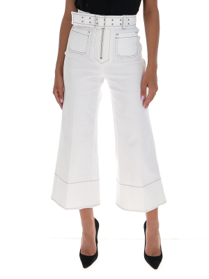 Miu Miu Belted Flared Jeans