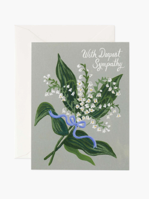 Rifle Paper Co. Lily Of The Valley Sympathy Card