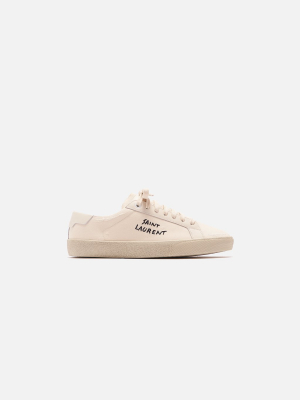 Saint Laurent Court Classic Sl/06 Signature Sneaker - Crème