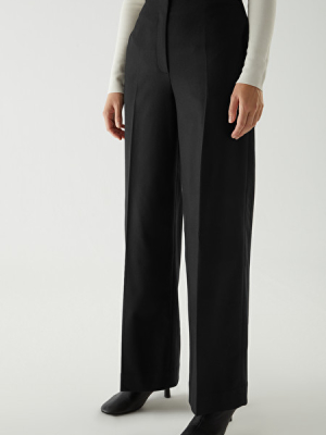 Wool-cashmere Tailored Pants