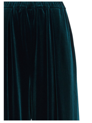 Alexandre Vauthier Wide Leg Velvet Trousers