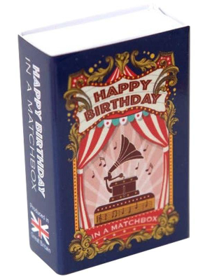 Happy Birthday Music Box In A Matchbox