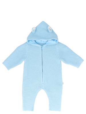 Stella Mccartney Kids Chunky Knit Hooded Onesie